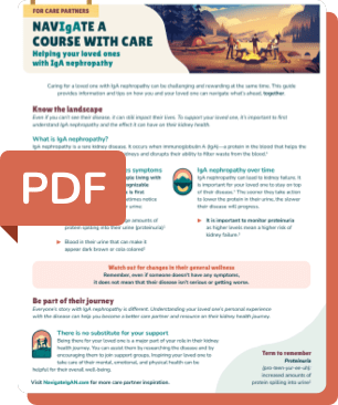 Thumbnail of the Care Partner brochure to indicate that the PDF is downloadable